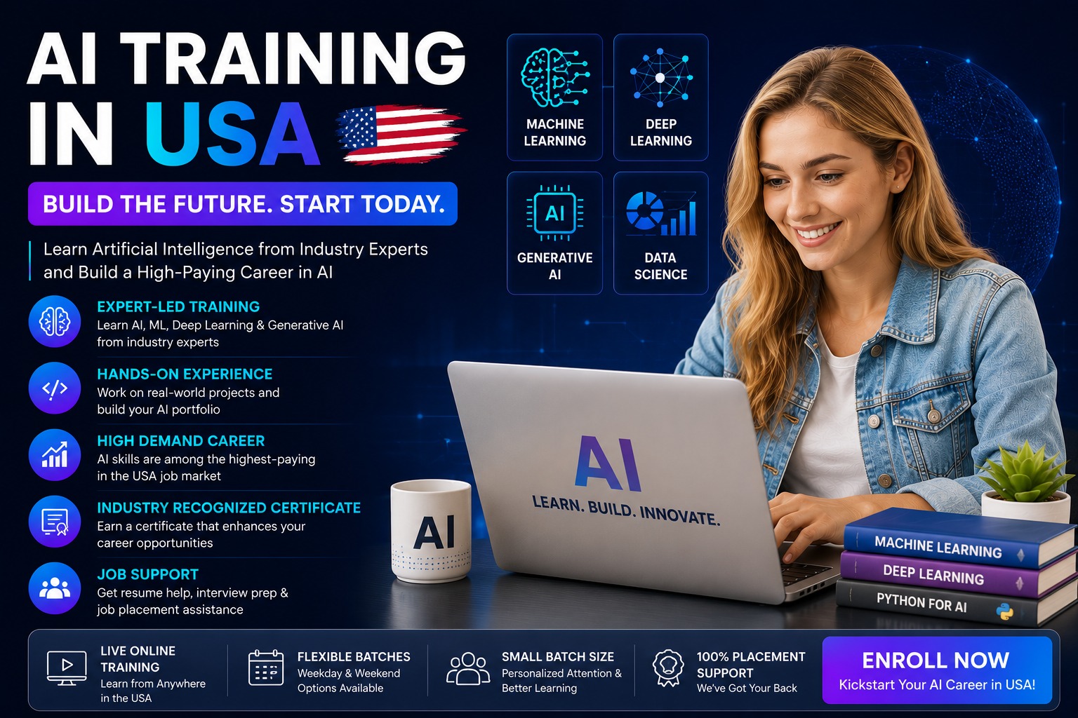 Live Online AI Training in the USA (2026) — ShifttoTech Live online AI training in the USA — small cohort learning prompt engineering, building with AI APIs and RAG with a real instructor at ShifttoTech