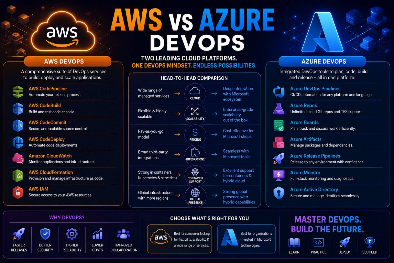 AWS DevOps vs Azure DevOps — comparison of job demand, DOP-C02 vs AZ-400 certifications and salaries in India 2026
