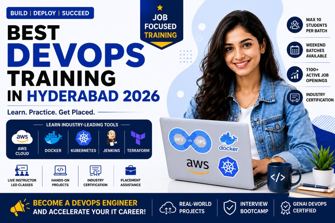 DevOps career guide session covering job market in Hyderabad HITEC City