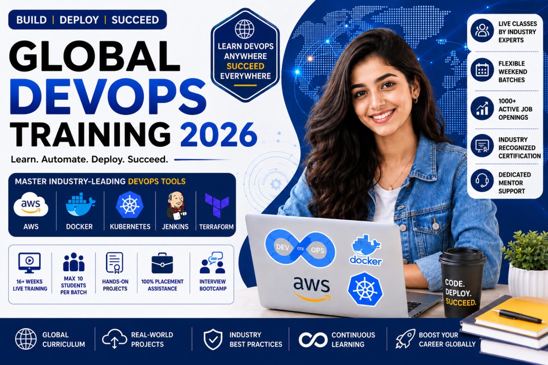 Online DevOps training session for international students worldwide